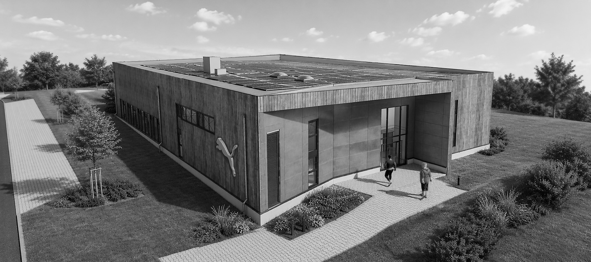 Neubau einer PUMA Sporthalle